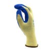 1.5 Latex Crinkled Coated Safety Gloves Blue Yellow |