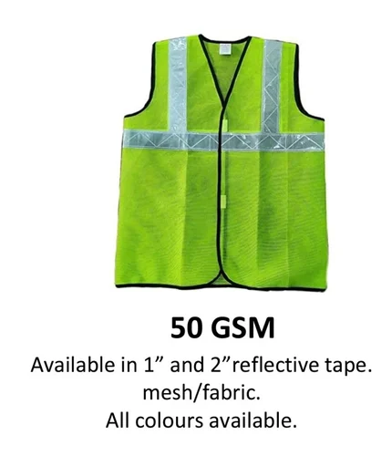 112 Reflective Jacket with 1 inch Tape - 50 GSM Fabric