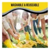 12 Yellow Rubber Hand Gloves 14 INCH |
