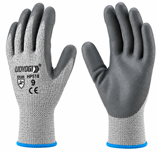 PU Coated Safety Gloves Grey on Grey |