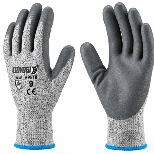 PU Coated Safety Gloves Grey on Grey |