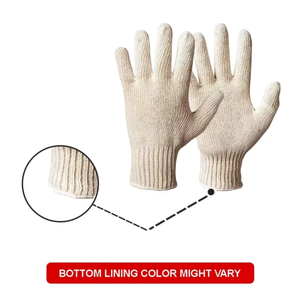 Cotton Knitted White Gloves 60 grams |