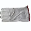 Leather Safety Hand Gloves White/Grey