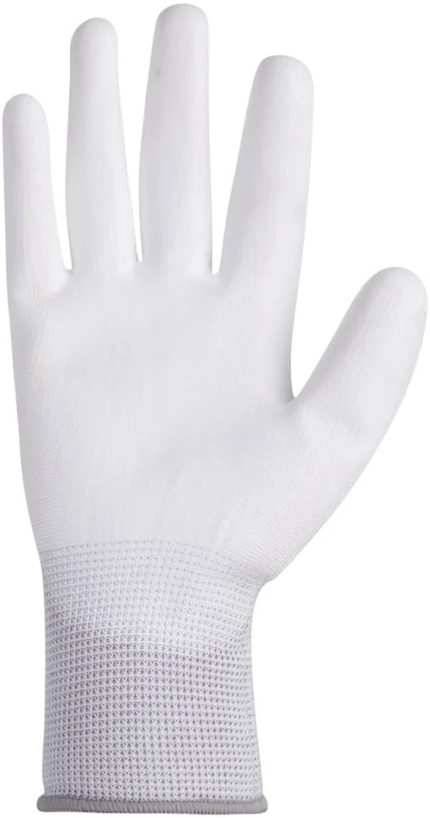 PU Coated Safety Gloves White on White |