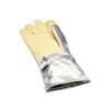 Aluminisied coated Para Aramid Cloth Yellow Aluminized Kevalar Hand Gloves |