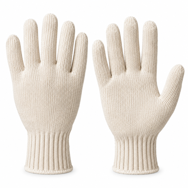 Cotton Knitted White Gloves 60 grams |