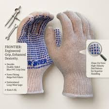 Cotton Knitted PVC Dotted Hand Gloves