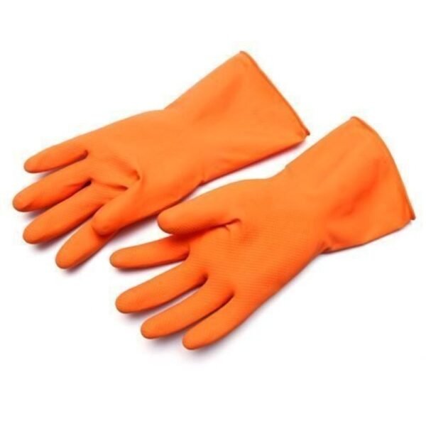 6,2 Orange Rubber Hand Gloves 12 INCH |
