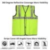 250 GSM Reflective Jacket Vest with 2 inch Reflective Tape