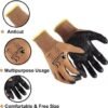 Fortuner Latex Coated Black Brown Safety Gloves