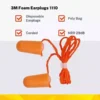 3M 1110 Ear Plugs Corded, Extra Soft, Reusable Earbuds Noise Cancellation, Soundproof Earplug Use For Underwater, Meditation, Study, Flight Travel, Sleeping Sound Block Up To 29 Decibel |(pack of 30)