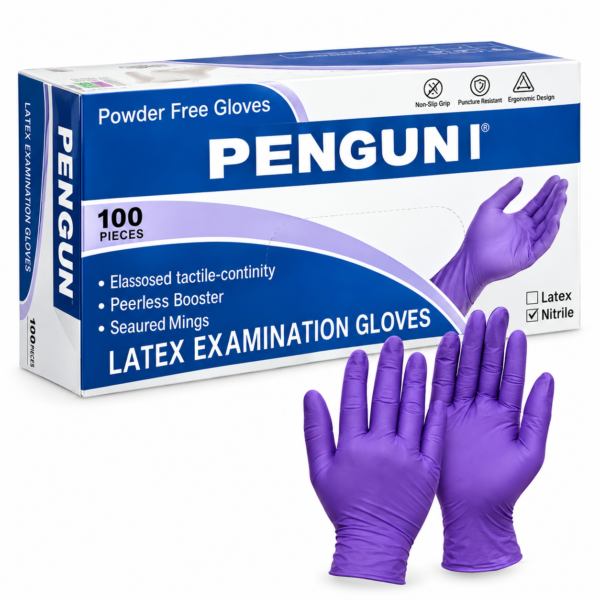 Pengun Purple Nitrile Hand Gloves |