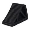 Heavy Duty Solid Rubber Wheel Chock 4 kgs Black (29cm x 18cm x 13cm | (Pack of 1)