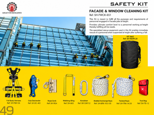 ALLEN COOPER 50 METER TOWER KIT / RESCUE KIT / SPIDER KIT / FACADE WINDOW CLEANING KIT
