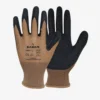 Fortuner Latex Coated Black Brown Safety Gloves