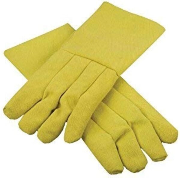 1 Yellow Kevlar Safety Gloves