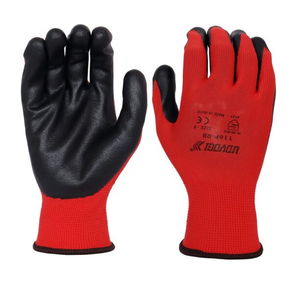 14 Udyogi 116P-RB Foam Nitrile Coated Hand Gloves |
