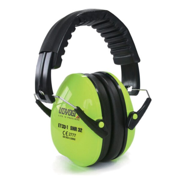 Udyogi EY33-1 Safety Earmuff for High Noise Reduction | Foldable Hearing Protector for Construction & Shooting | Soft Cushioned Padded Headband with SNR 27 dB |
