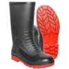 Safe Dot Safety Gumboot Rubber Sole PVC Material Red & Black 38.1 cm Height for Industrial Use UK7, GB-01 |