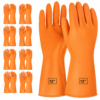 12 Inches Heavy Duty Hand Gloves, (Pack of 5) Washing Utensils, cleaning, Gardening, Dish Washing, Kitchen Gloves for Dishwashing, Industrial Gloves Orange |
