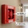 Fire Alarm Warning Strobe Siren| Fire Security Service| Fire Alarm Siren |Horn Sound & Strobe Alert Security System for Home Office Hotel & Restaurant |
