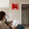 105 Fire Alarm Warning Strobe Siren| Fire Security Service| Fire Alarm Siren |Horn Sound & Strobe Alert Security System for Home Office Hotel & Restaurant |