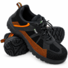 ZAIN Low Ankle Safety Shoes | BIS Approved, Breathable Upper | Excellent Grip, Comfortable, Anti-Skid, Sporty Design, Composite Toe | Orange & Black | Vent |
