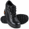 Tiger Leopard S1 BG High Ankle Steel Toe Black Work Safety Shoes |