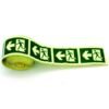 Glow Night Tape - Left Arrow Running Man Symbol - Clear Direction of Emergency - Use for Fire Exit -50mm x 10 mtr