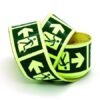 Glow Night Tape - Left Arrow Running Man Symbol - Clear Direction of Emergency - Use for Fire Exit -50mm x 10 mtr