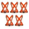 High-Visibility Reflective Safety Belt | Adjustable Cross Belt Straps | Night Cycling Reflector | Safety Gear for Construction, Warehouse & Outdoor Work