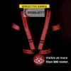 High-Visibility Reflective Safety Belt | Adjustable Cross Belt Straps | Night Cycling Reflector | Safety Gear for Construction, Warehouse & Outdoor Work