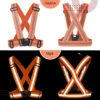 High-Visibility Reflective Safety Belt | Adjustable Cross Belt Straps | Night Cycling Reflector | Safety Gear for Construction, Warehouse & Outdoor Work