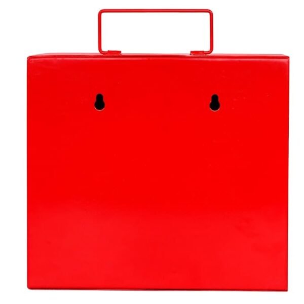 SAVIOR First Aid Kit-CLASS B, First Aid Box/Emergency Medical Kit Box for Medicine Storage/Multi Compartment First Aid Kit Box for Home, School, Office with Key Lock - Metal (Red & Ivory)