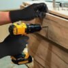 Nylon Heavy Duty Work Gloves, Coated Gloves, Industrial and Home use, Multipurpose. (Black-Black, PU Coated), Pack of 1