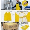 Waterproof PVC Fabric Acid/Alkali and Chemicals Resistant/Proof Apron for Factory, Industrial, Dishwashing, Coffee, Dog Grooming, Cleaning Fish, Project-Industrial. 24x36 Inch