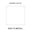 Danger 440 Volts UV laminate on Metal Sheet Sign 4 X 4 inch