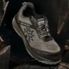 Woodland Ranger Knitted Safety Shoes for Men | Oil Resistant Safety Shoe with Anti Slip Grip | Lightweight & Antistatic PU Double Density with Composite Toe | Black