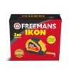 FREEMANS IKON 3m:16mm Steel Inchi Measuring Tape - 3m (Yellow & Black) With Unbreakable ABS case | Soft Grip Bi-material Case | Auto-lock and Belt Clip |