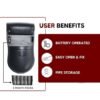 Professional Breathalyzer Alcohol Tester Digital Display High Accuracy Semiconductor Sensor Breath Tester Police Grade & Fast Result Alcohol Tester