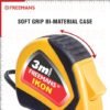 FREEMANS IKON 3m:16mm Steel Inchi Measuring Tape - 3m (Yellow & Black) With Unbreakable ABS case | Soft Grip Bi-material Case | Auto-lock and Belt Clip |