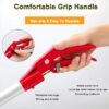 1.5m Snake Catcher Tongs Extendable Reptile Grabber Zigzag Wide Jaw Toolset |