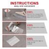Super Strong Adhesive 4 Inch Waterproof Permanent Repair Aluminum Butyl Tape Rubber Foil Suitable for Roof Leak, surface Crack, Window Sill Gap, Boat Sealing, Home Renovation