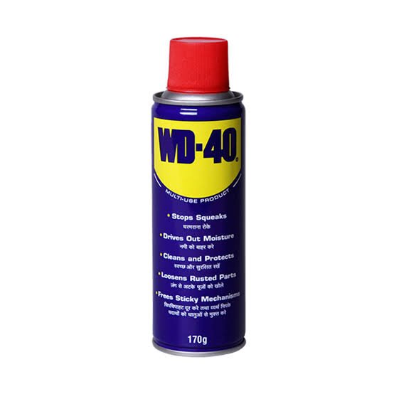 WD-40 Multipurpose Spray, Lubricant, Rust Remover, Cleans Bike Chains, Squeak Noise, Stain Remover, Cleaning Agent, 170g |