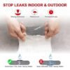 Super Strong Adhesive 4 Inch Waterproof Permanent Repair Aluminum Butyl Tape Rubber Foil Suitable for Roof Leak, surface Crack, Window Sill Gap, Boat Sealing, Home Renovation