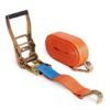 Lashing Belt - Pack of 1 | Heavy Duty Ratchet Belt | 50 mm x 6 Mtr | Double J Hooks Luggage Straps | Wear and Tear Resistant |
