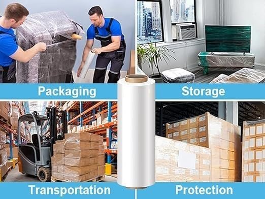 18 Inch (450 mm) | 500 Meter Length | 4.50 KG | Multipurpose Packing Material Roll | Durable Packaging Sheet for Courier, Shipping & Wrapping Pack of 1 Wrap Roll