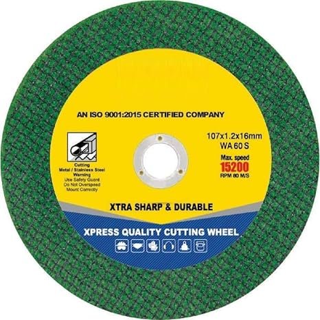 4-inch Cut Off Wheel – Double Net- for Metal & Stainless Steel- Cutting Pack of 50pcs- Compatible with 4" Angle Grinder -107x1.0x16mm- Green