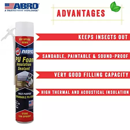 ABRO PU Foam Insulation Sealant Off White, 750 ml |