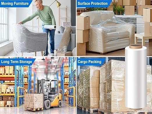 18 Inch (450 mm) | 500 Meter Length | 4.50 KG | Multipurpose Packing Material Roll | Durable Packaging Sheet for Courier, Shipping & Wrapping Pack of 1 Wrap Roll